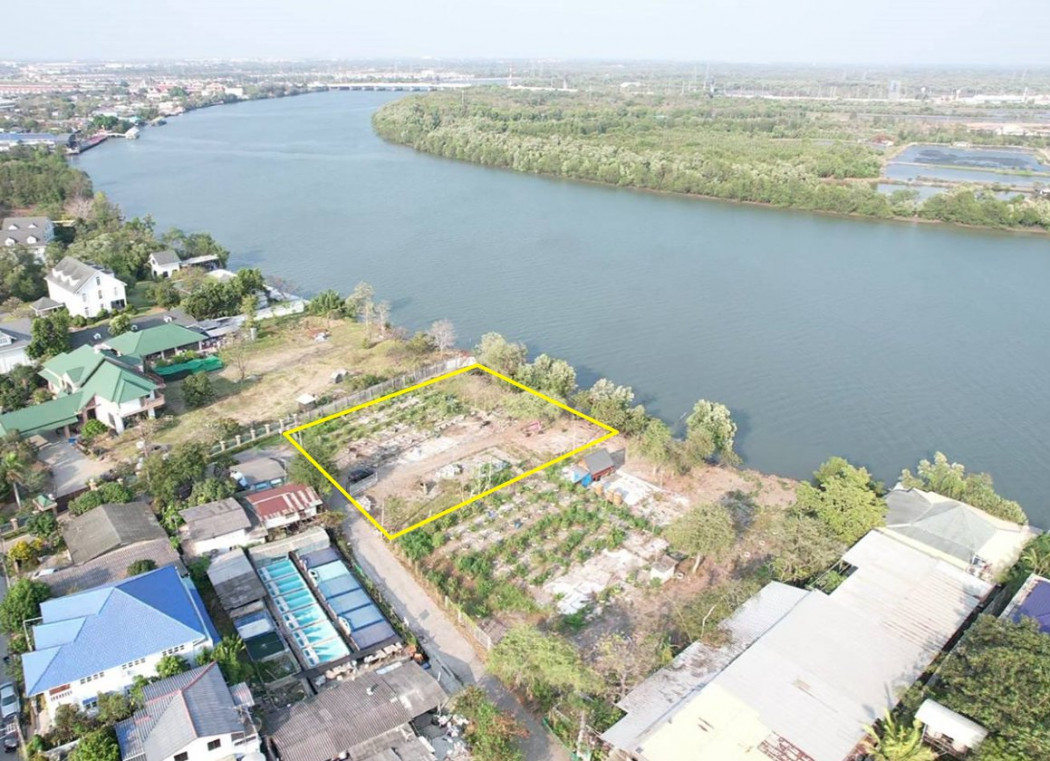 ขายที่ดินท่าสะอ้าน 1 ไร่ ทรงสี่เหลี่ยมสวยติดแม่น้ำบางปะกงติดถนนซอยท่าไข่ 5 ใกล้ถ.สิริโสธร314 - 350 เมตร อ.บางปะกง จ.ฉะเชิงเทรา รูปที่ 8