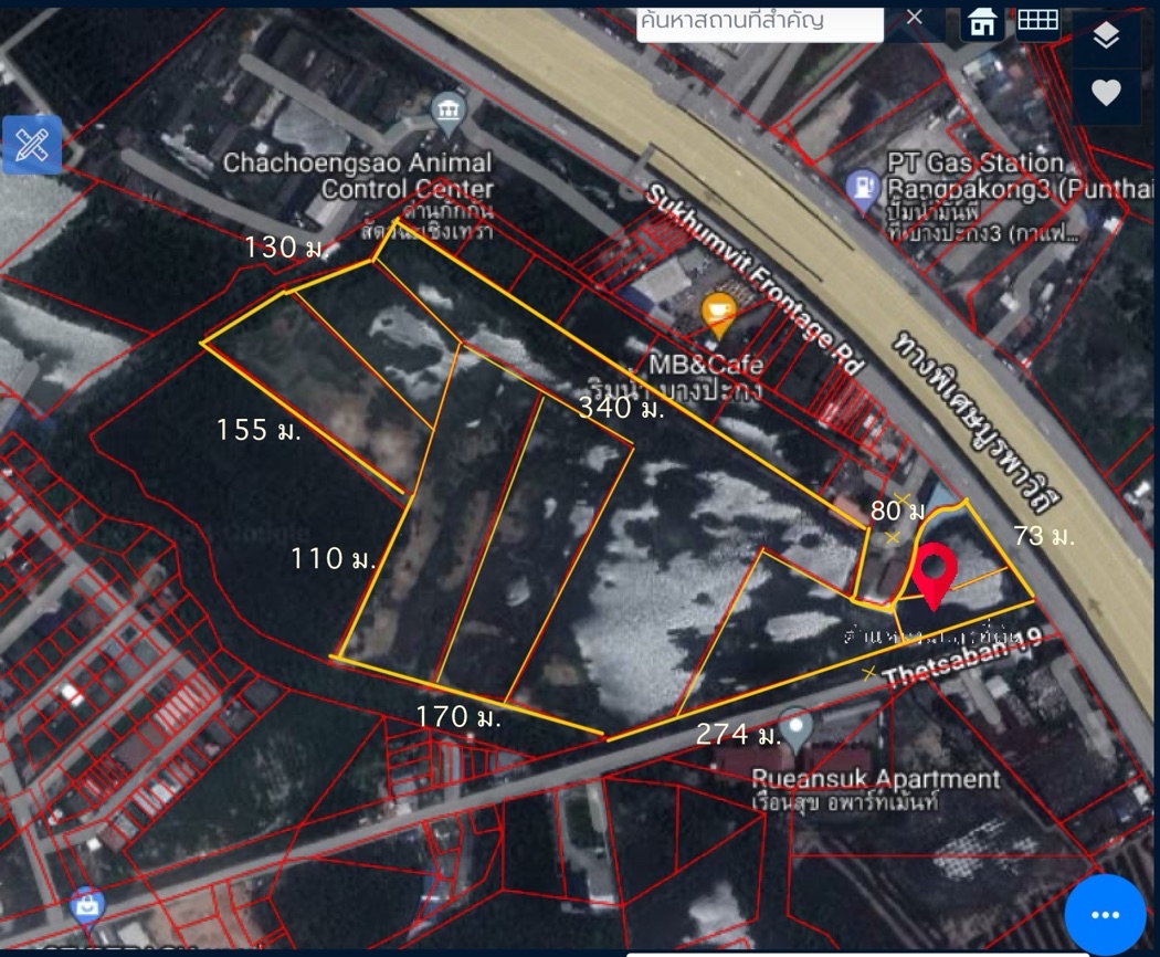 ขาย ที่ดิน ติด ถ.บางนา ตราด ฉะเชิงเทรา 46 ไร่ เขต EEC ทางเข้าติด ถนนใหญ่ขาเข้ากรุงเทพ รูปที่ 1