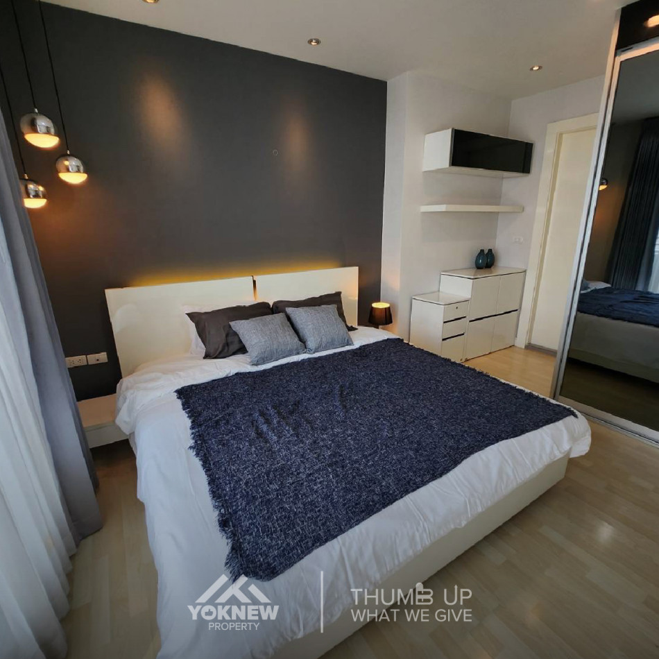 ว่างให้เช่า 1 BED คอนโด Rhythm Ratchada ห้องสวยชั้นสูง วิวสวย เฟอร์นิเจอร์ครบครัน รูปที่ 1