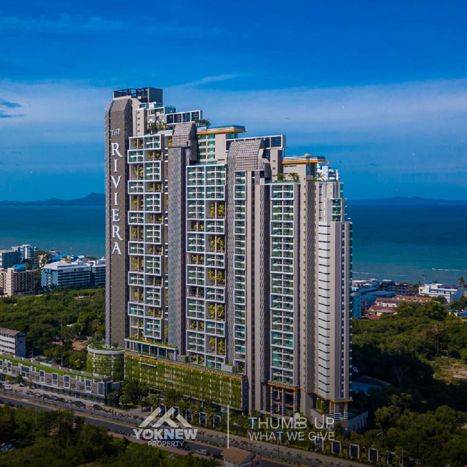 ขายคอนโดใกล้หาดจอมเทียน 2 BED คอนโด Riviera Jomtien Pattaya ตกแต่งสไตล์โมเดิร์นผสมรีสอร์ต รูปที่ 1