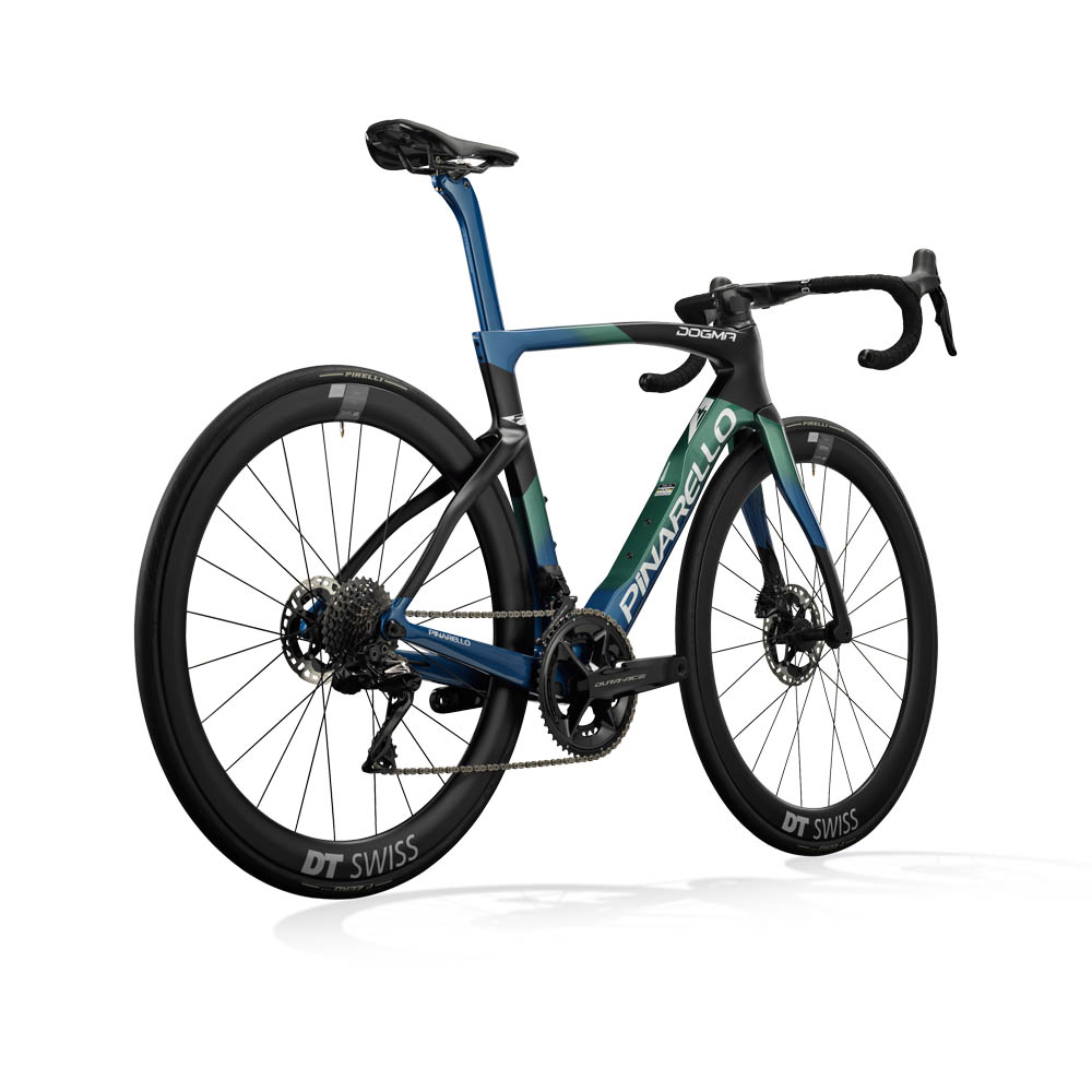 2024 Pinarello Dura Ace Di2 - Nebula Green Blue Road Bike (KINGCYCLESPORT) รูปที่ 1