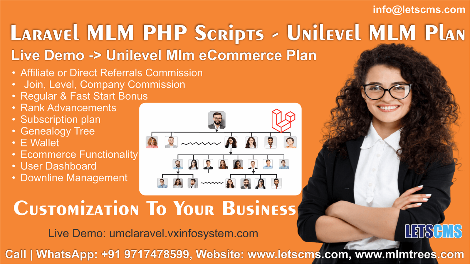 Laravel eCommerce Mlm PHP Scripts | Unilevel MLM solution built with Laravel and Customizations รูปที่ 1