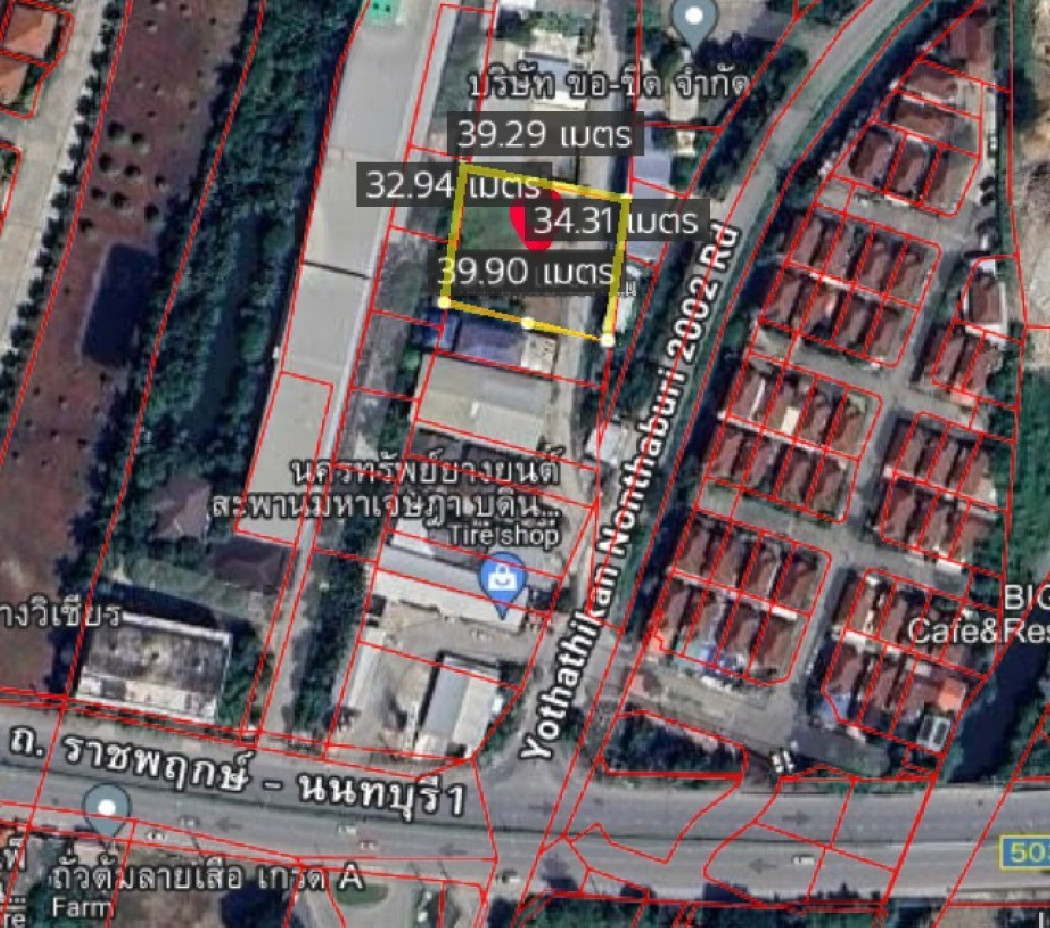 ให้เช่า ที่ดิน สี่เหลี่ยมผืนผ้า ถมแล้ว ที่ดิน 334.4 ตร.วา รูปที่ 6