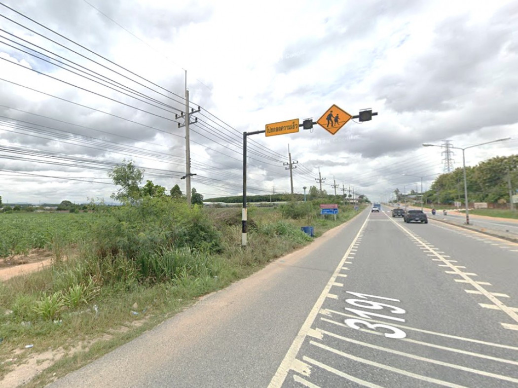 ขาย ที่ดินแปลงใหญ่ริมถนน มาบยางพร ริมถนน3191 26 ไร่ 2 งาน 44.4 ตร.วา เหมาะทำโรงงาน โกดังสินค้า รูปที่ 3