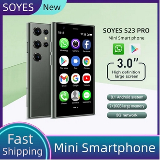 SOYES S23 PRO Ultra-Thin Mini 3G สมาร์ทโฟน 3.0 นิ้ว Quad Core 2GB RAM 16GB ROM 2MP กล้องหลัง WIFI Bluetooth GPS Android Dual SIM โทรศัพท์มือถือขนาดเล็ก รูปที่ 1