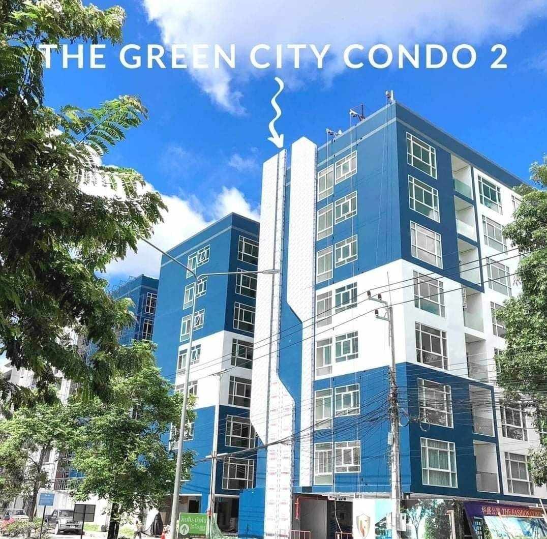 ให้เช่า10,000บ. ขาย2.2ล. คอนโดเดอะกรีนซิตี้2 The Greencity Condo2 ชั้น7, 34ม. หน้า รร.วชิรวิทย์ โครงการ CBP ต.หนองป่าครั่ง เมือง เชียงใหม่ รูปที่ 1