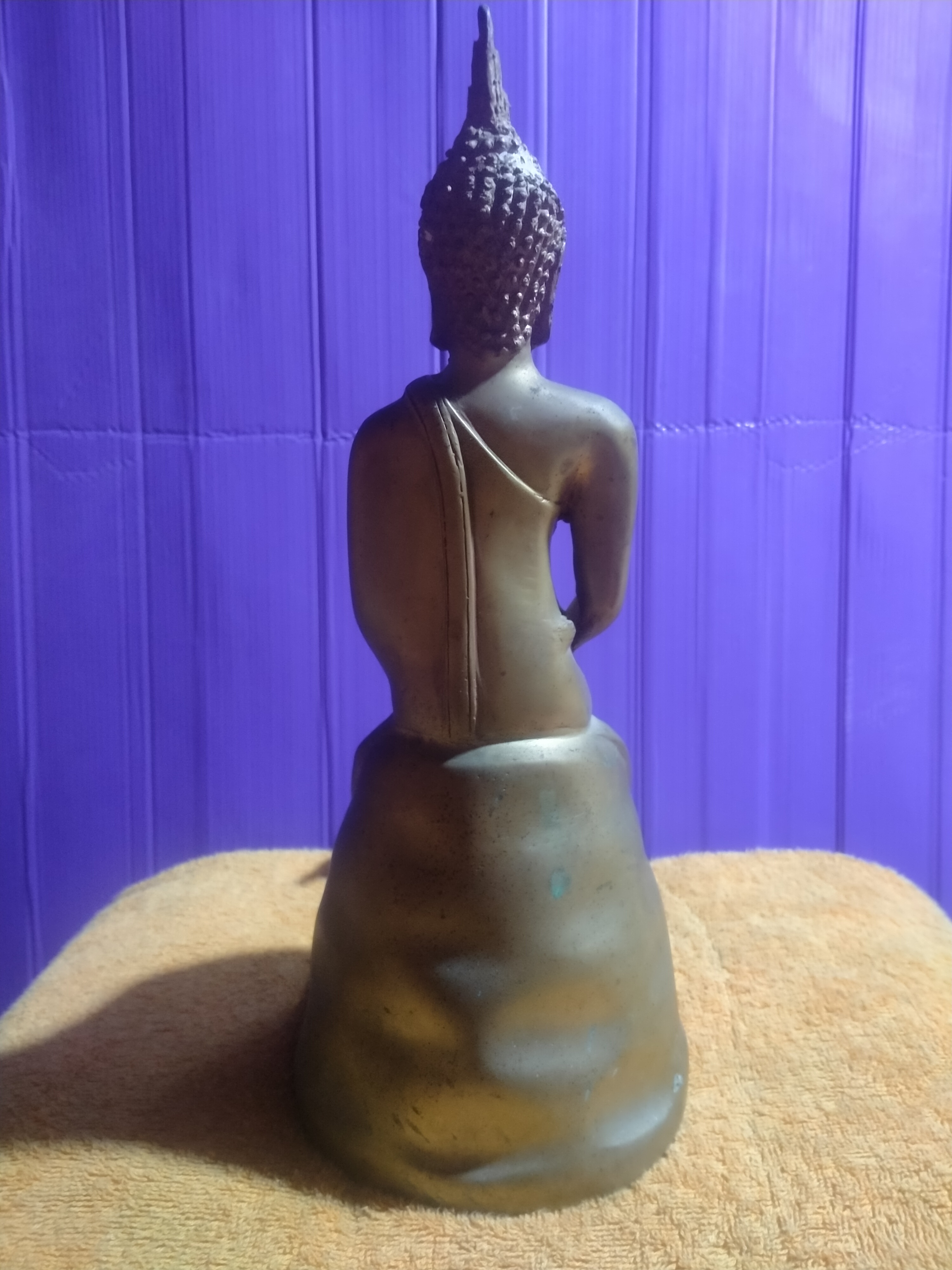 พระบูชา ปางป่าเลไลยก์ ทองเหลือง รูปที่ 2