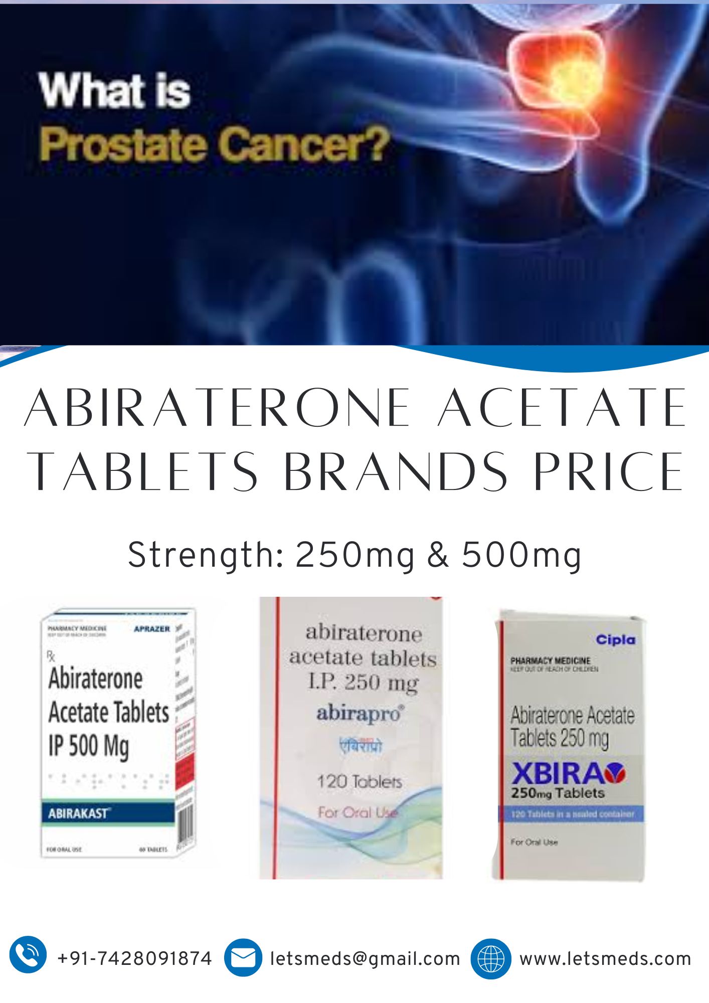 Buy Abiraterone 500mg Tablets Online Lowest Cost Thailand, Saudi Arabia, USA รูปที่ 1