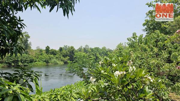  ขายบ้านพร้อมที่ดิน ขนาด 3 ไร่ 94 ตร.ว. ต.หนองบัว อ.เมือง กาญจนบุรี ติดแม่น้ำแควใหญ่ สวยมากๆ คุ้งน้ำสวยๆ เหมาะทำรีสอร์ท รูปที่ 1