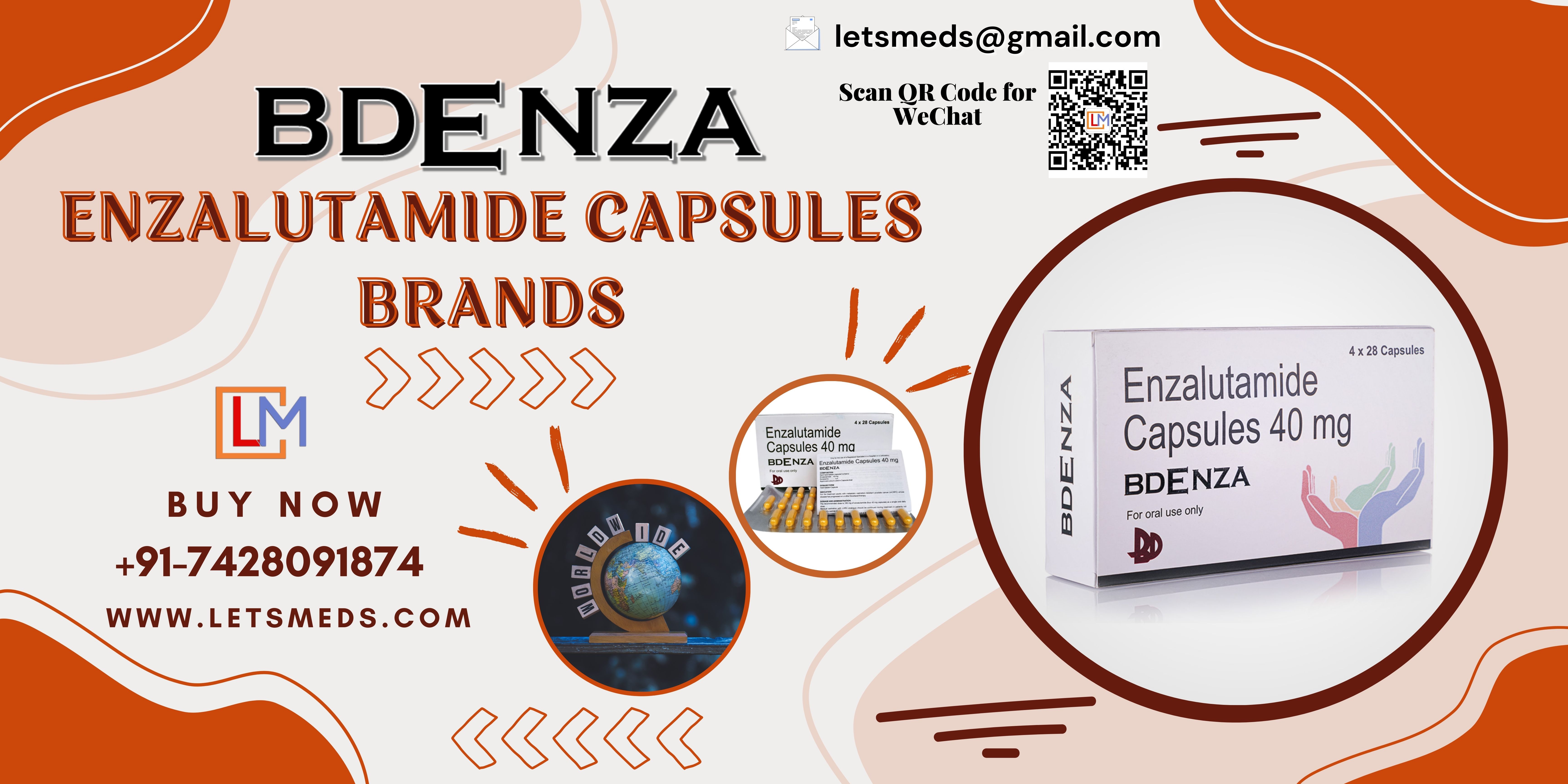 Buy Generic Enzalutamide Capsules Brands Price Online | Bdenza Wholesale Metro Manila Philippines รูปที่ 1