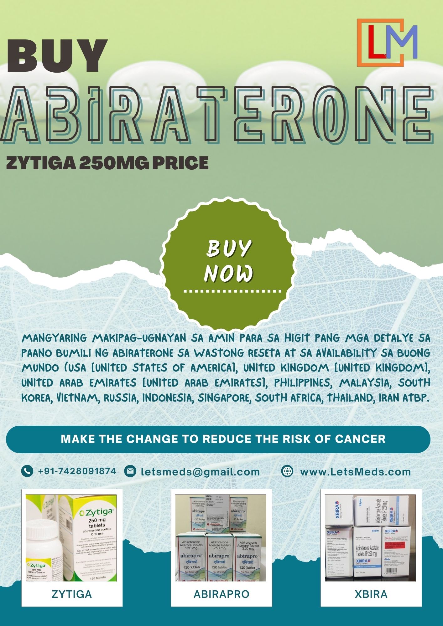 Zytiga 250mg Tablet Price Online Cebu City | Abiraterone Brands Online Philippines รูปที่ 1