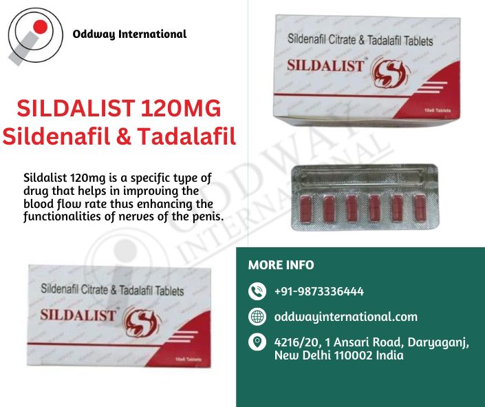 Sildalist 120 mg - ซื้อเลยการรวมกันของ (Sildenafil + Tadalafil) รูปที่ 1