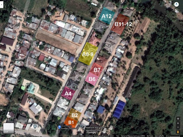 (แบบบ้าน B12-13) ขายบ้านเดี่ยวพูลวิลล่า ม.ยูโรเปี้ยนไทยเฮ้าส์ พัทยา 194.7 ตร.ว. (3 น 4 น้ำ) ราคา 11,760,000 บาท รูปที่ 1