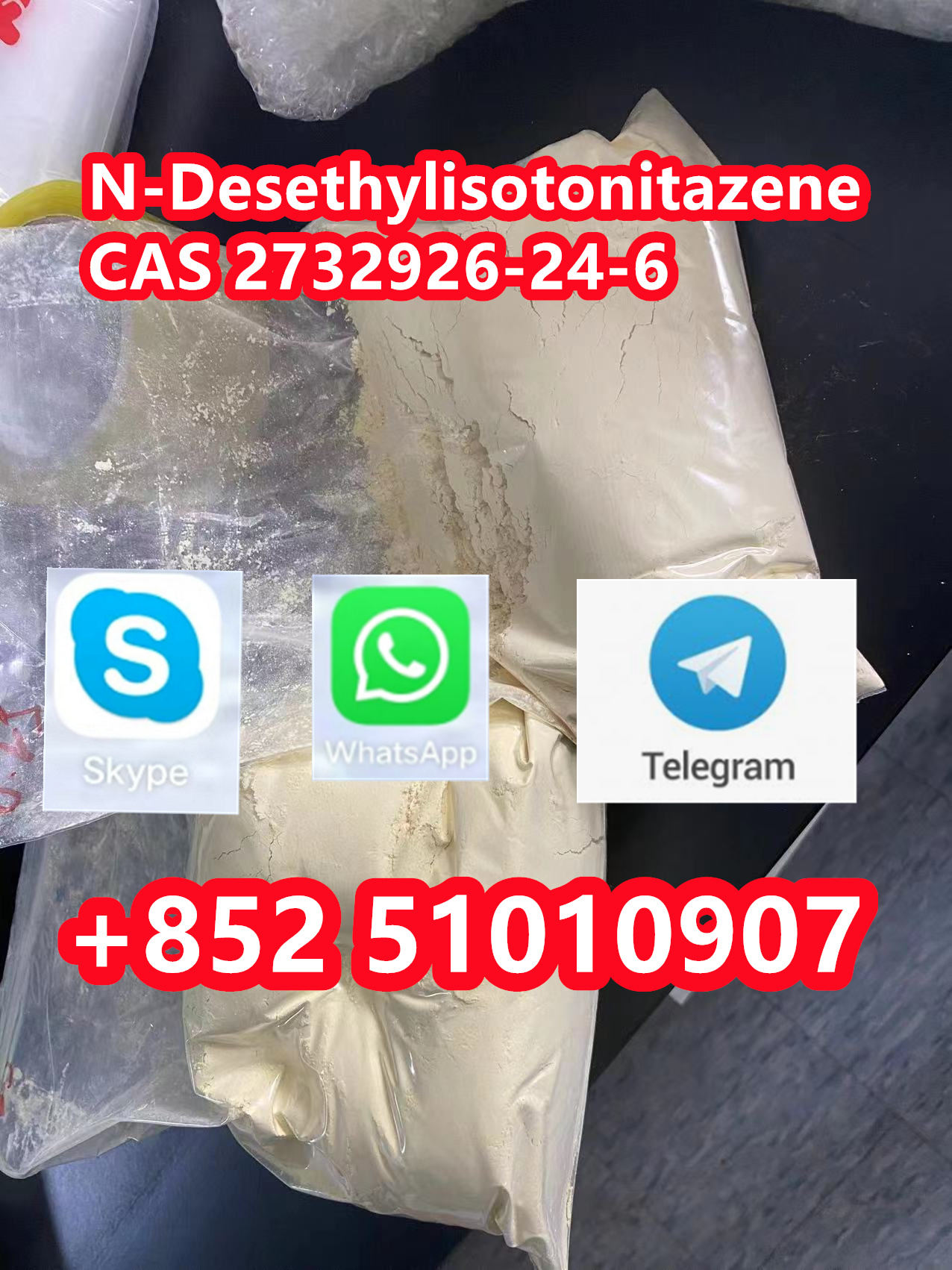    N-DesethylisotonitazeneCAS 2732926-24-6 รูปที่ 1