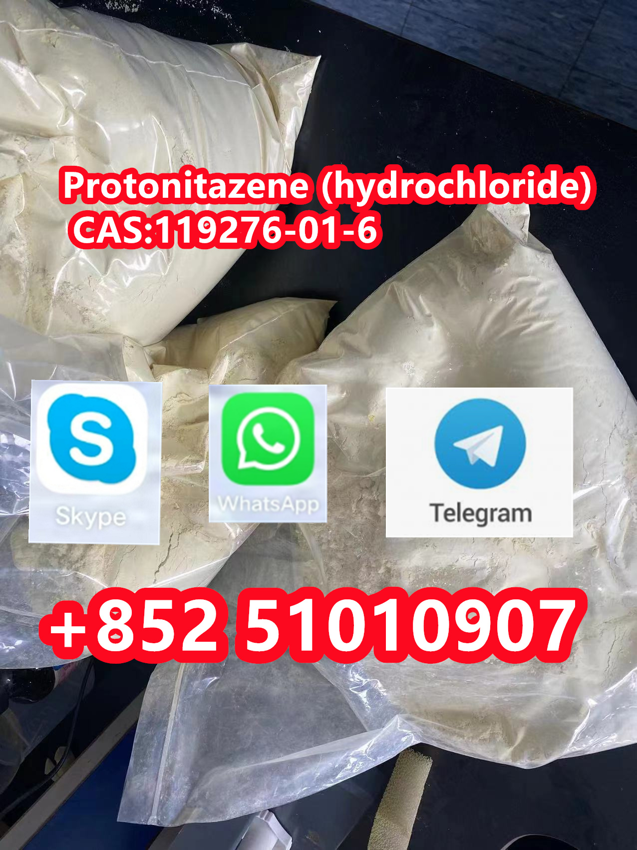 Protonitazene (hydrochloride) CAS:119276-01-6   รูปที่ 1