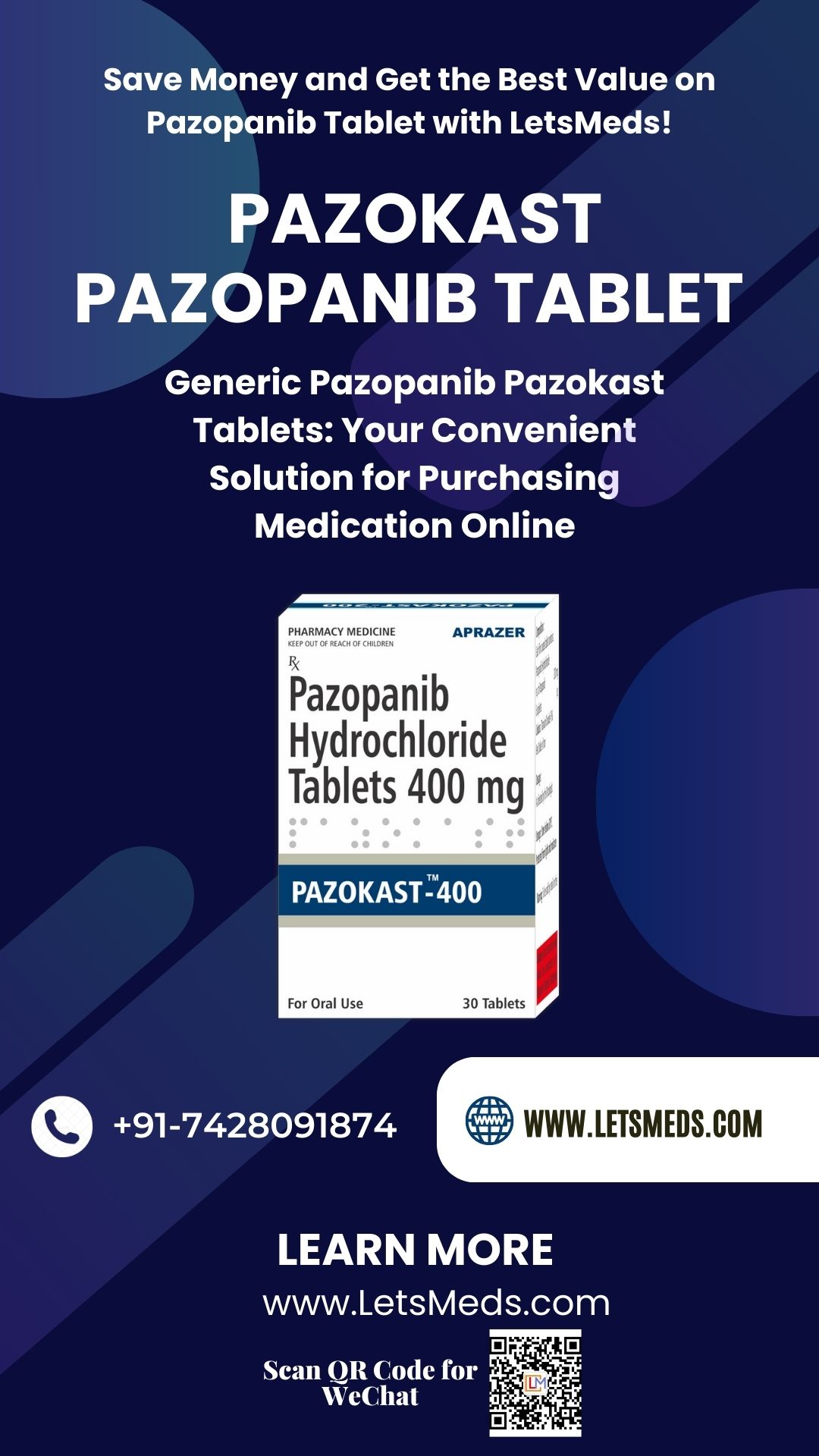 Indian Pazopanib Tablet Online Price รูปที่ 1