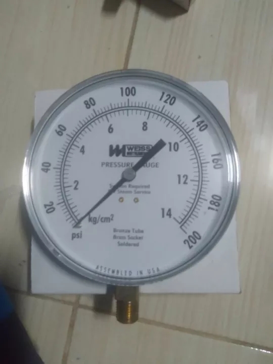 เกจวัดแรงดันpressure gauge weiss 4CTS-100 แวคคั่มเกจ เกจวัดสูญญากาศ(Vacuum Gauge) เกจวัดแรงดูด/แวคคัมเกจ หน้าปัด 4.5 รูปที่ 1