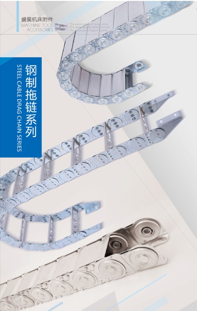 กระดูกงูเหล็ก galvanize cable drag chain รูปที่ 2