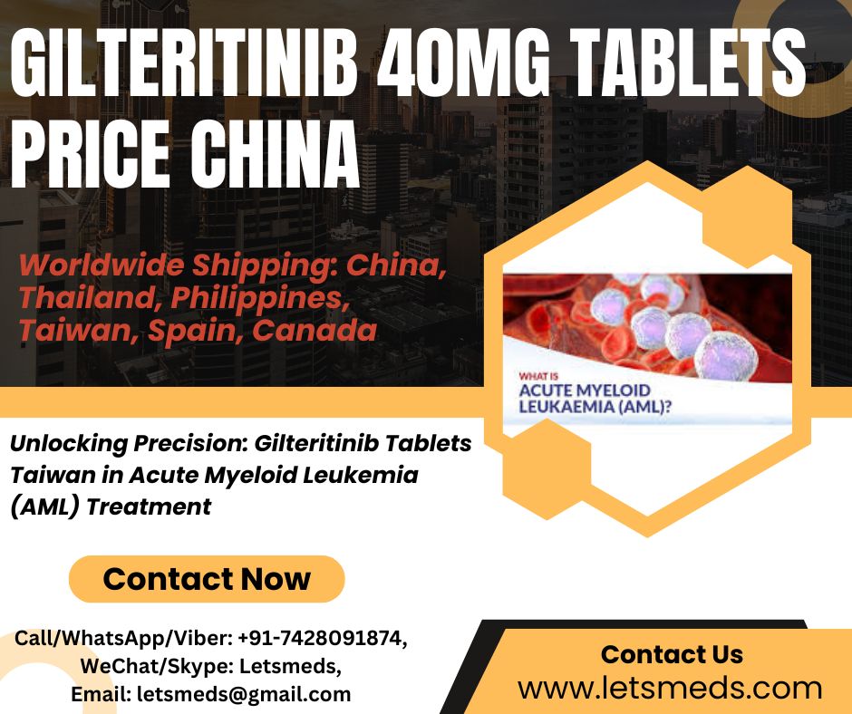 Buy Gilteritinib 40mg Tablets Lowest Cost China, Thailand, Spain รูปที่ 1