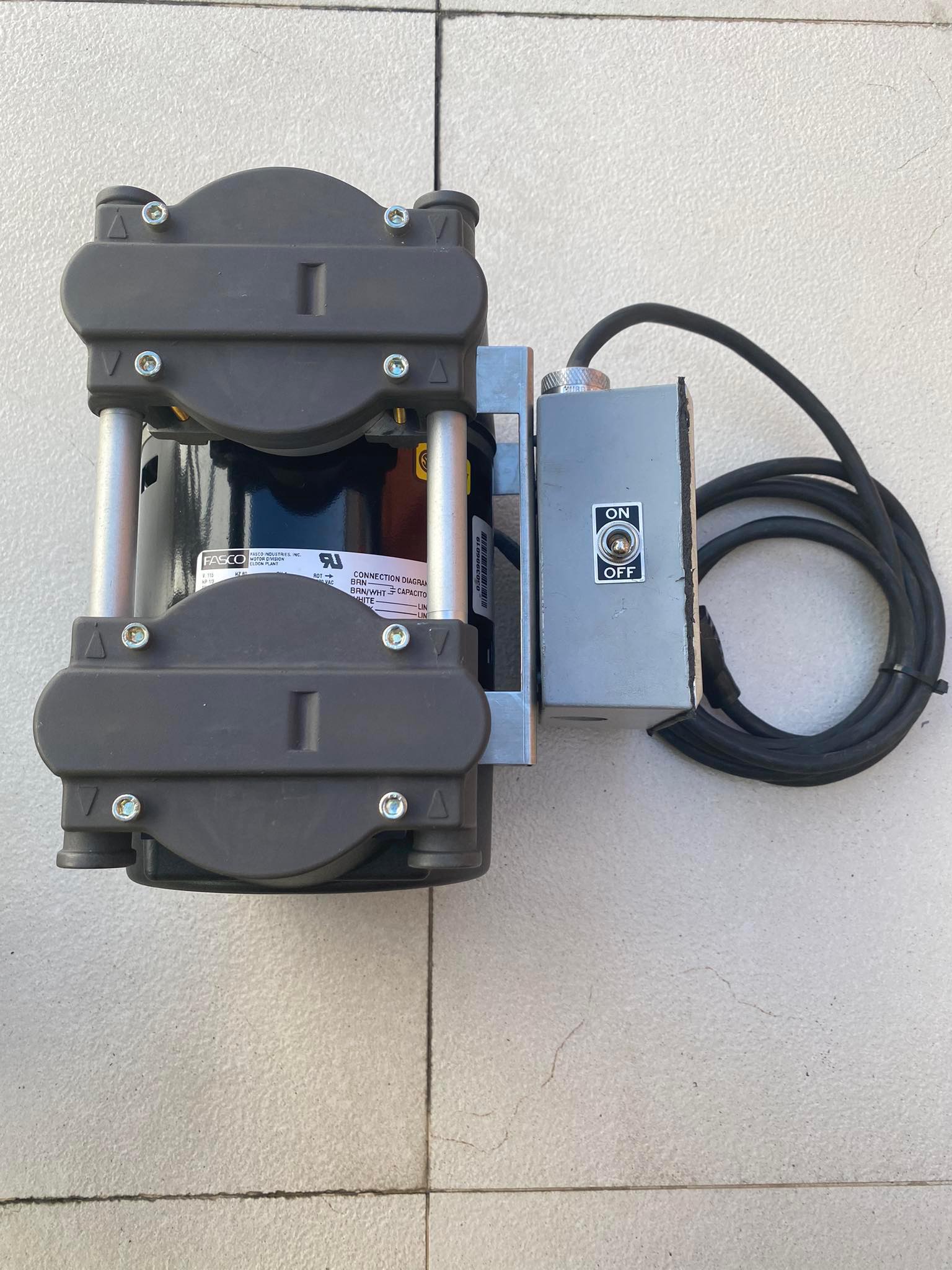 ปั๊มแวคคั่ม FASCO รุ่น 72R645-V155-D303X (ของใหม่) รูปที่ 3