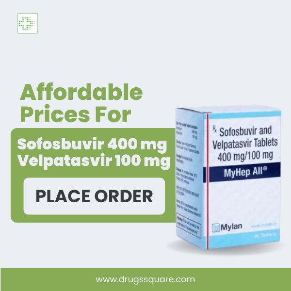 Affordable Prices for Sofosbuvir 400 mg Velpatasvir 100 mg from Drugssquare รูปที่ 1