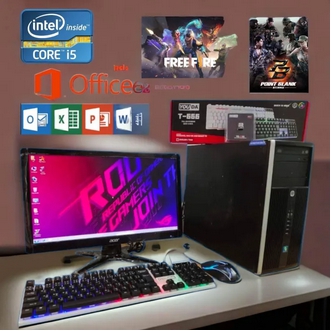 คอมพิวเตอร์ครบชุดพร้อมใช้งาน intel core i5 เล่นเกมออนไลน์ออฟไลน์ ช่องอินเตอร์เน็ตทำเอกสารใช้งาน microsoft office.second hand รูปที่ 1