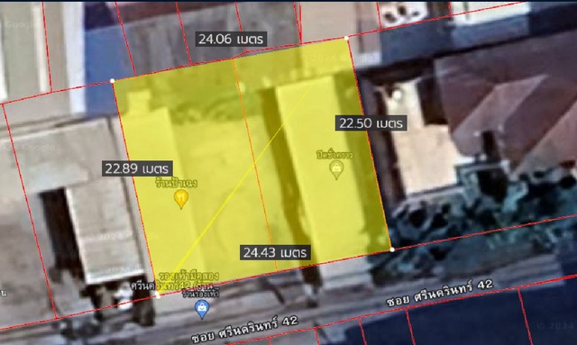 ให้เช่าที่ดินเนื้อที่ 138 ตารางวา ติดถนนซอยศรีครินทร์ 42 ตรงข้ามซีคอนสแควร์ ปากซอยติดรถไฟฟ้าสถานีสวนหลวง ร.9 รูปที่ 1