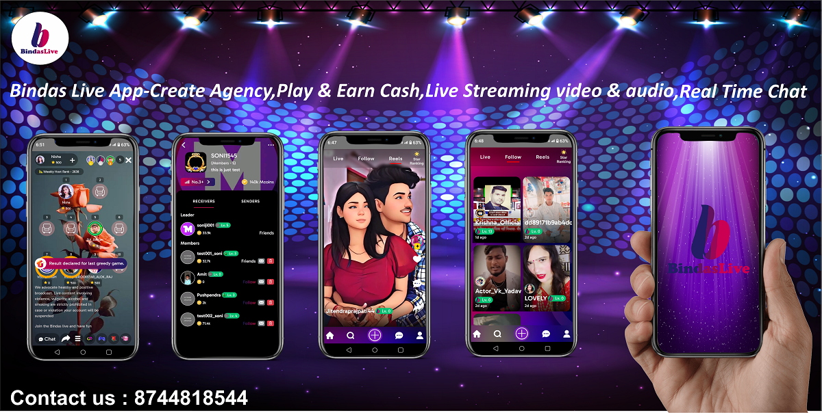 Play & Earn Cash with Bindas Live | Bindas Live Stream & Video App  รูปที่ 1