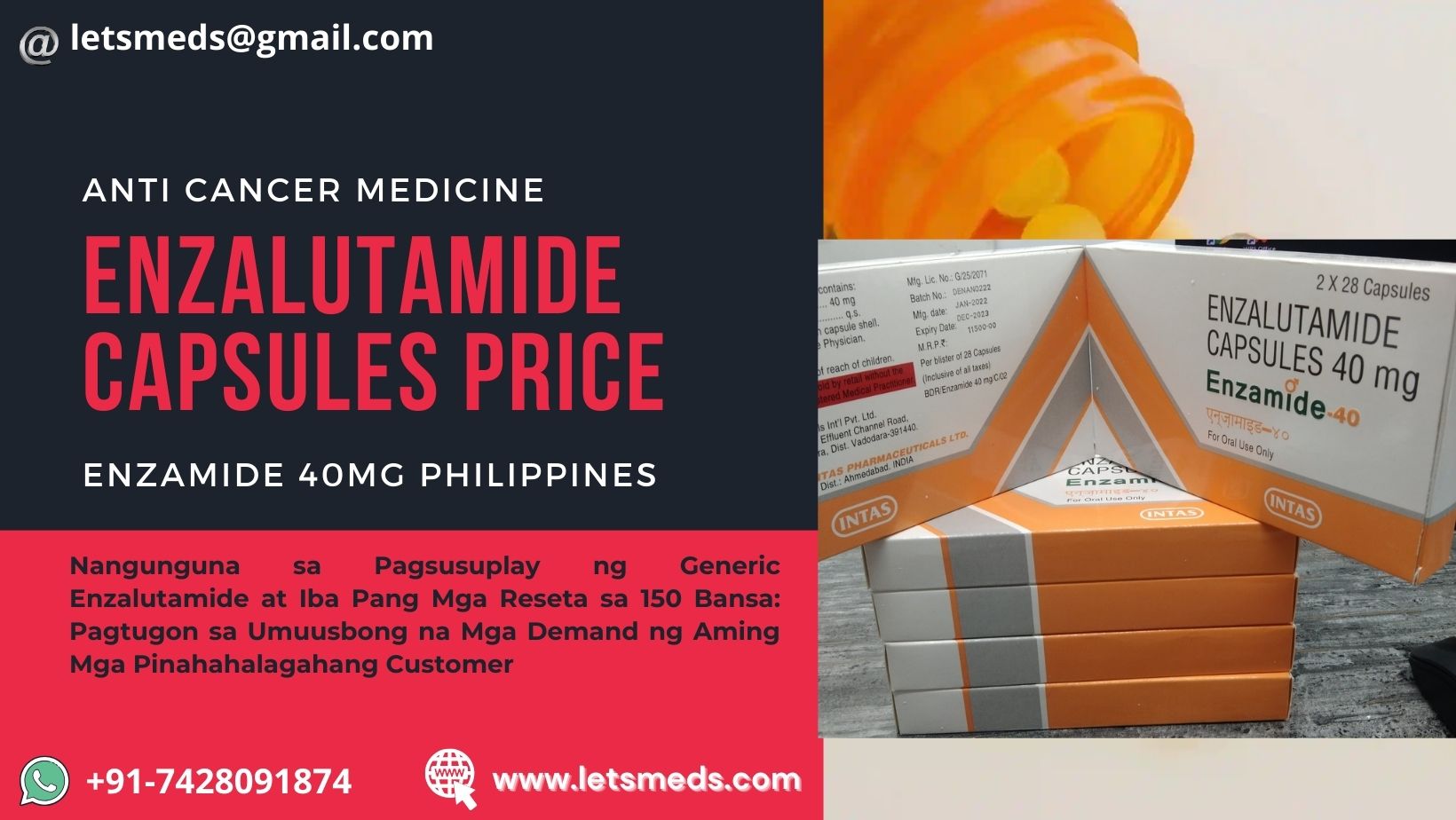 Buy Enzalutamide Capsules Brands Online Price Philippines รูปที่ 1