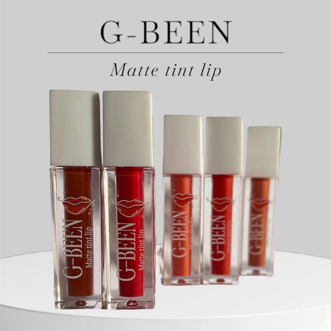 G-BEEN Matte tint lip สีสวย สีชัด ติดทน พร้อมบำรุงริมฝีปาก ปากนุ่มชุ่มชื้น ไม่ลอก ไม่แห้ง มีให้เลือก 5 สี พร้อมจัดส่งทั่วประเทศ รูปที่ 4