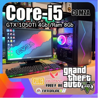 คอมพิวเตอร์ ครบชุด Core i5-4000 /GTX 1050Ti 4Gb /Ram 8Gb ทำงาน-เล่นเกมส์ พร้อมใช้งาน สินค้าคุณภาพ พร้อมจัดส่ง รูปที่ 1