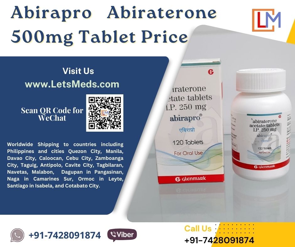 Abiraterone 500mg Tablet Brands Online Price รูปที่ 1