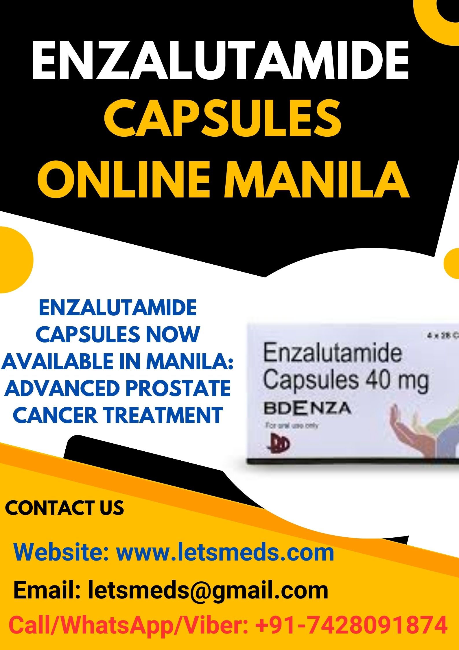 Indian Enzalutamide 40mg Capsules Lowest Cost Manila Philippines รูปที่ 1