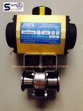 AP1-DA Sirca Actuator หัวขับลม จากอิตาลี ใช้งานร่วมกับ Ball valve Butterfly valve ferrule clamp sirca actuator