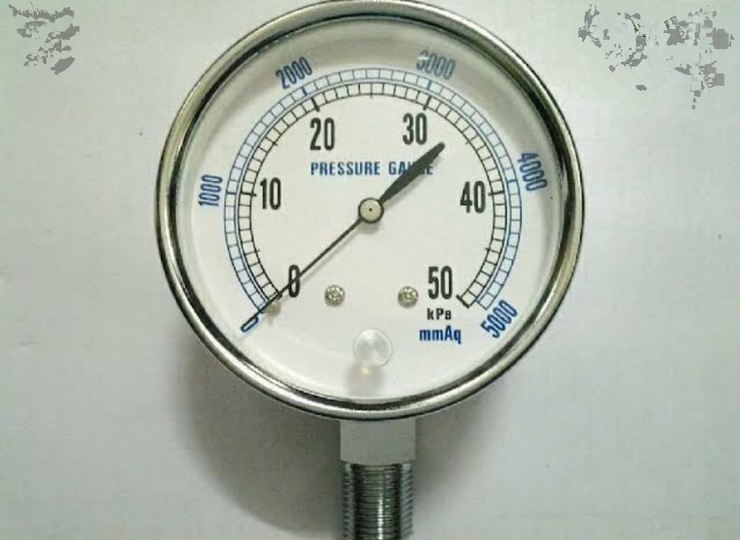 เกจแรงดันต่ำ เกจ หน้าปัด 3 นิ้ว เกลียว 3/8 PT วัดแรงดันต่ำLOW PRESSURE GAUGE TEKLAND รูปที่ 1