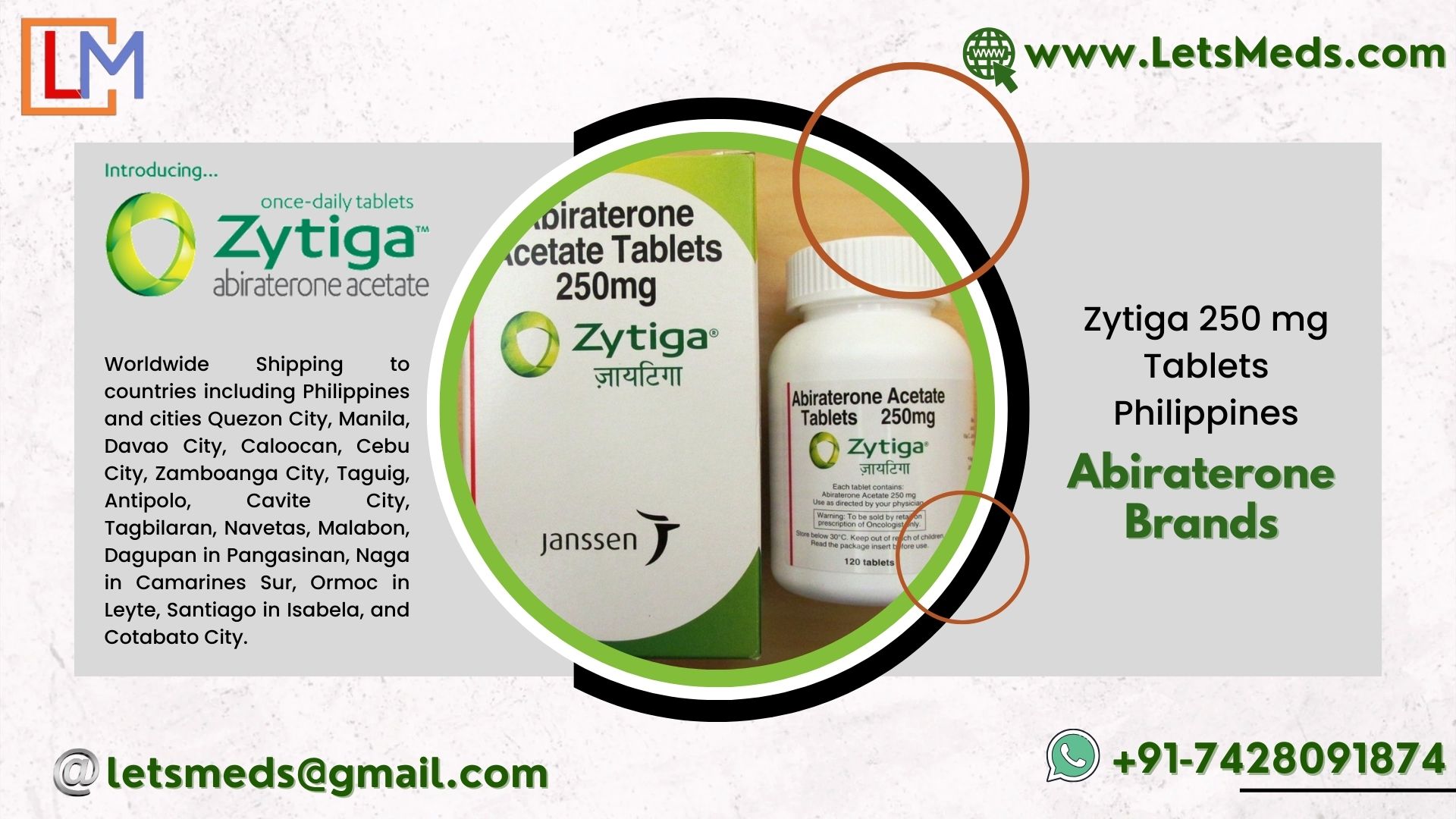 Zytiga 250mg Tablets Philippines รูปที่ 1