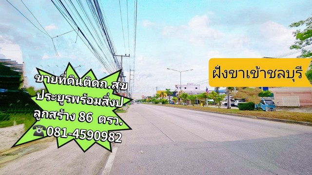 ขายที่ดินชลบุรี​#ติดถนนสุขประยูร #ขายที่ดินราคาเจ้าของ ขายที่ดินพร้อมสิ่งปลูกสร้าง​ติดถนนสุขประยูร แหล่งความเจริญใกล้ทางด่วนมอเตอร์​เวย์ รูปที่ 1