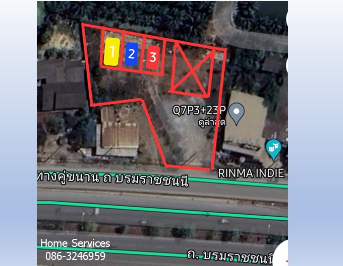 ให้เช่าที่ดิน 3 แปลงเล็ก ถ.บรมราชชนนี หอมเกร็ด นครปฐม 200-600 ตรม. ทำโกดังเล็ก, ศูนย์กระจายสินค้า, อู่, ที่จอดรถ ใกล้ สถานีขนส่งสินค้าพุทธมณฑล, เซ็นทรัล       รูปที่ 5