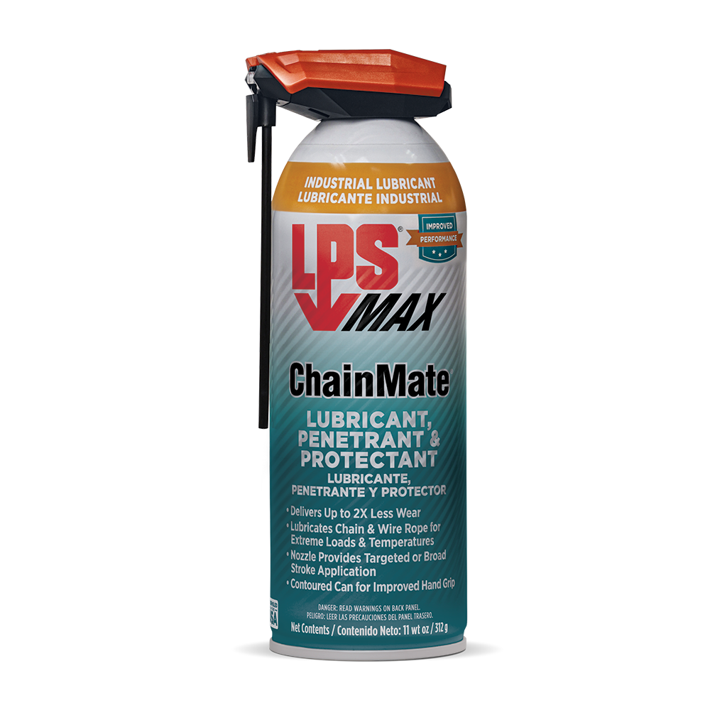 สเปรย์หล่อลื่นโซ่กำลังและลวดสลิง น้ำมันหล่อลื่นโซ่สลิง LPS Chain and Wire Rope Lubricant Chainmate รูปที่ 1