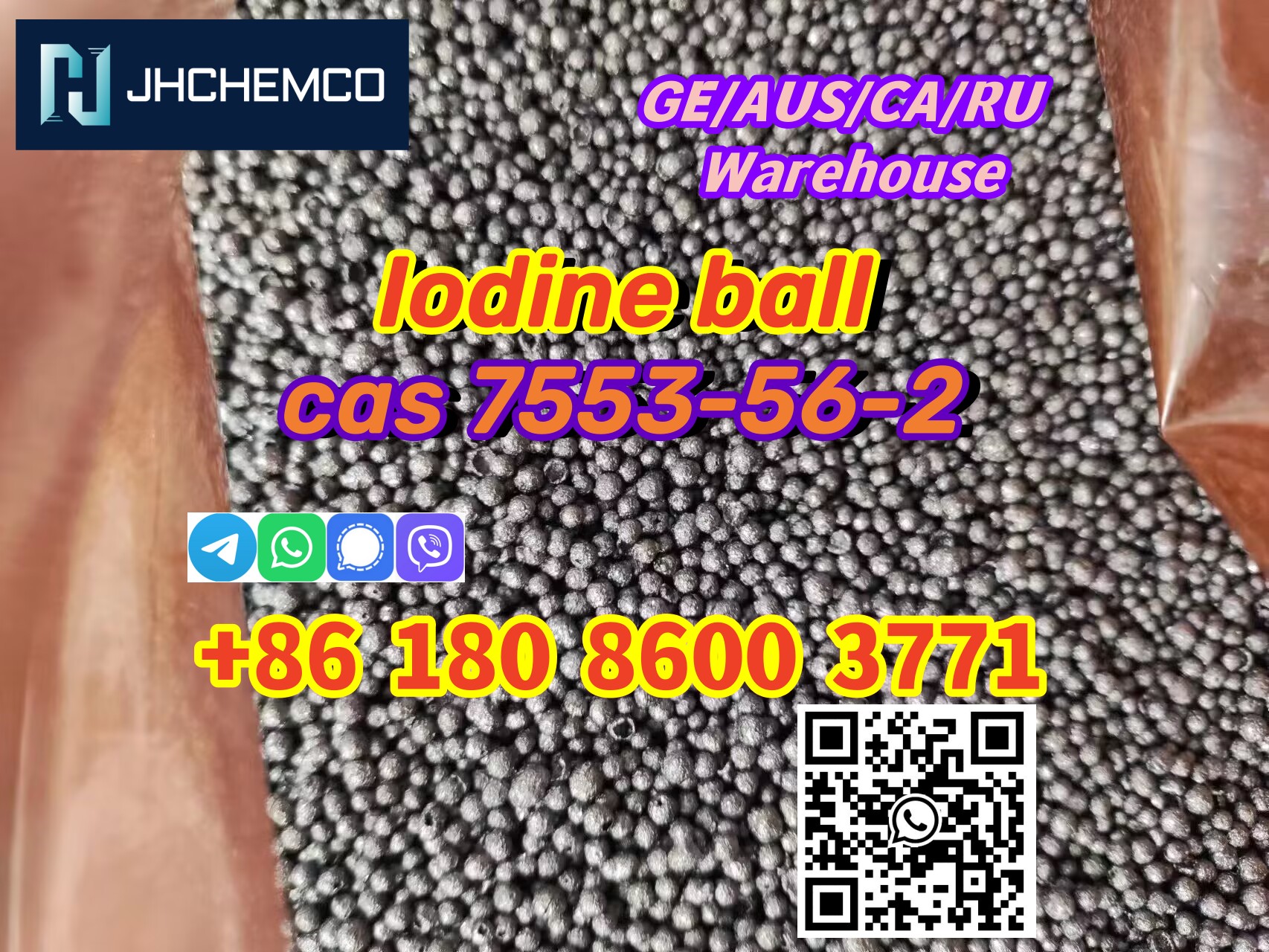 Superior Sale CAS 7553-56-2 Iodine Ball Threema: Y8F3Z5CH		 รูปที่ 1