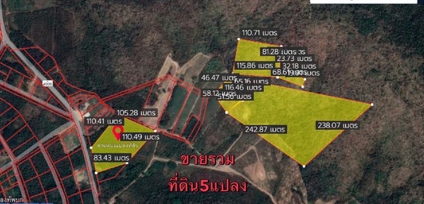 [ขายด่วน]ที่ดิน82ไร่ อ.แก่งกระจาน จ.เพชรบุรี วิวภูเขา ใกล้แม่น้ำ รูปที่ 1