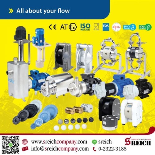 ตัวแทนจัดจำหน่ายปั๊ม diaphragm pump Tapflo ปั๊มสูบส่งของเหลวคุณภาพจากสวีเดน รูปที่ 1