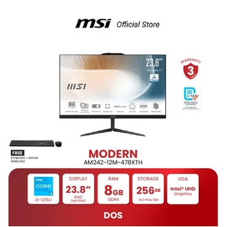 MSI ALL-IN-ONE MODERN AM242 12M-478XTH | 23.8