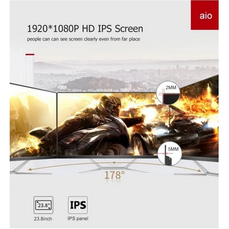 Lenovo Factory All in one PC คอมพิวเตอร์ Intel Core i7 24 Inch Gaming Desktop Computer Windows 10/11 MS Office RAM 8GB/16GB SSD 512GB ฟรี เมาส์และคีย์บอร์ด รูปที่ 4