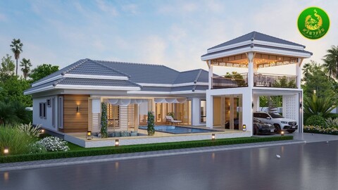 A luxurious villa located in the Srinangdin Pool Villa Project in Khao Klom - Krabi . รูปที่ 1