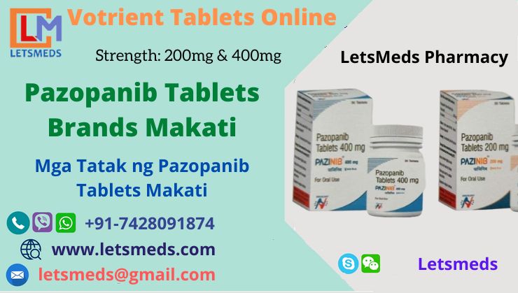 Buy Indian Pazopanib 200mg Tablets Online Cost Cebu City Philippines รูปที่ 1