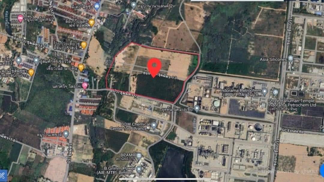 ขายที่ดินสวย ทำเลงาม เหมาะทำโรงงานพิกัด เนินกะปรอก-บ้านฉาง รูปที่ 3