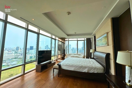 Penthouse 185 Rajadamri ราคา 148 ล้าน 388 ตรม ชั้น 27 ห้อง 3 ห้องนอน 4 ห้องน้ำ 1 ห้อง maid วิว RBSC รูปที่ 2