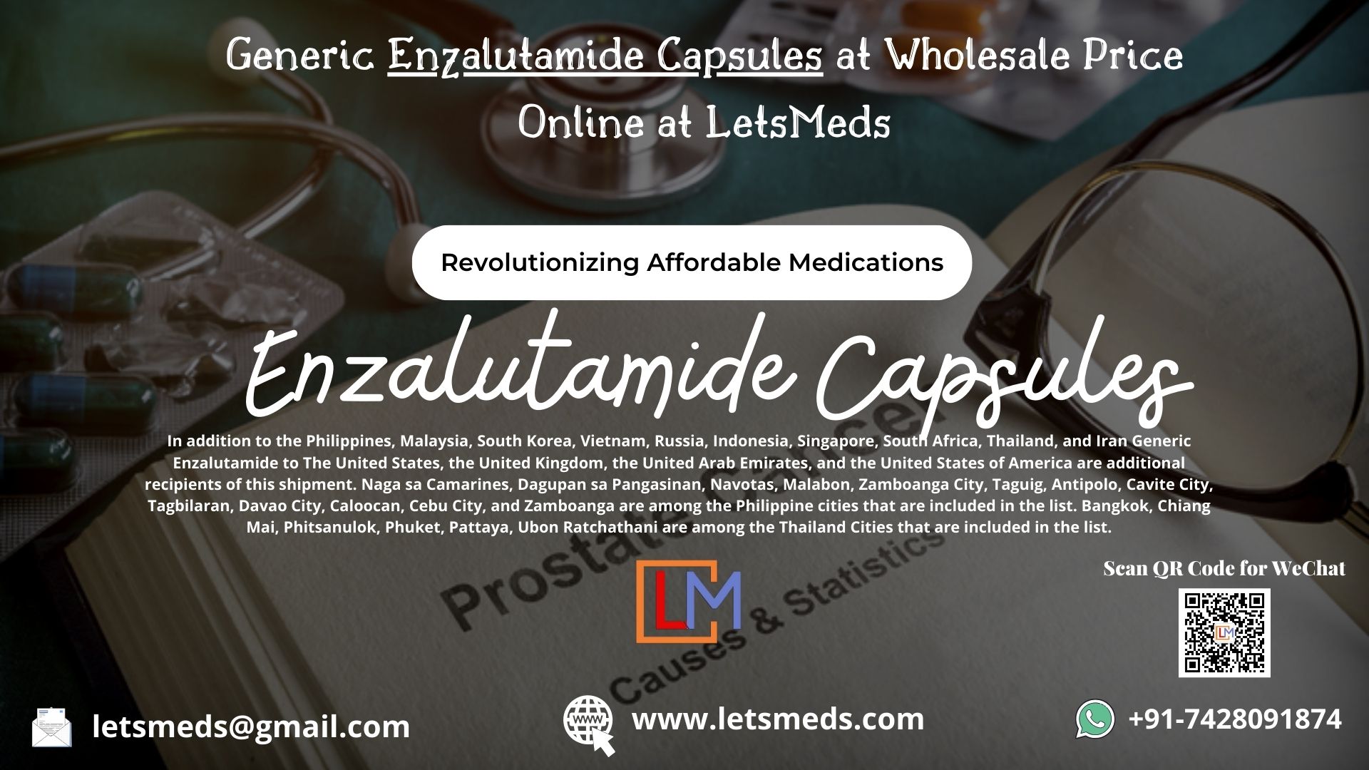 Buy Enzalutamide Capsules Online at Wholesale Price Philippines รูปที่ 1