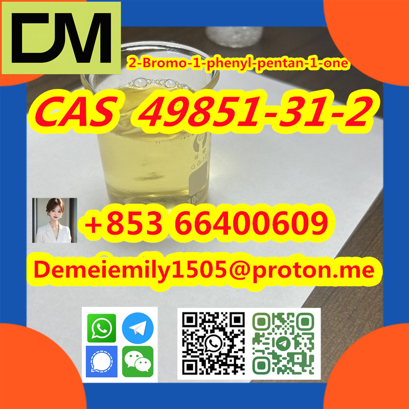 CAS 49851-31-2  2-Bromo-1-phenyl-pentan-1-one high purity รูปที่ 1